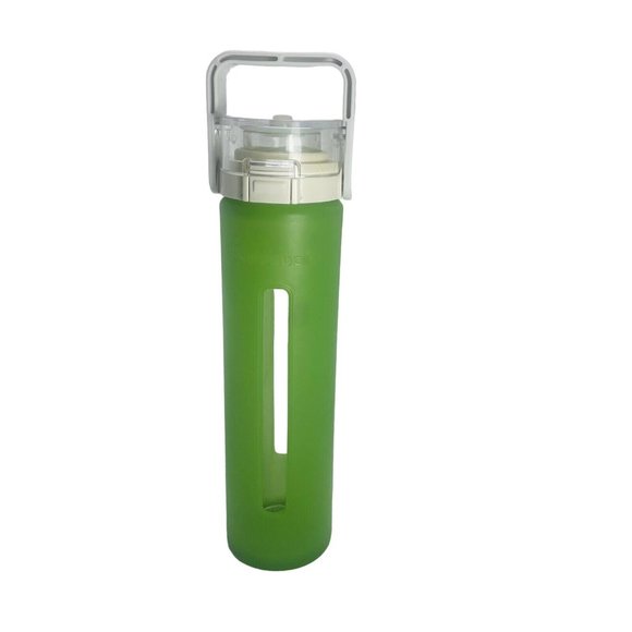 Sorority Shop Delta Delta Delta Glass Water Bottle - 16oz With Silicone Sleeve & Leak-Proof Cap - View #2